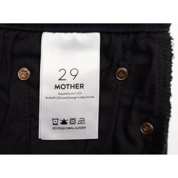 Mother Women's The Looker Ankle Fray Guilty As Sin Black Sz 29 - Picture 9 of 14